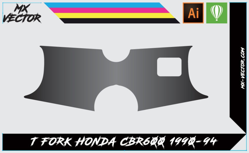 Gabarits Déco Te de Fourche Honda CBR600 1990-94 | MX-Vector.com