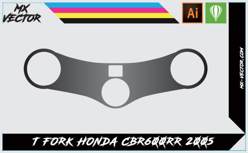 Gabarits Déco Te de Fourche Honda CBR600RR 2005 | MX-Vector.com