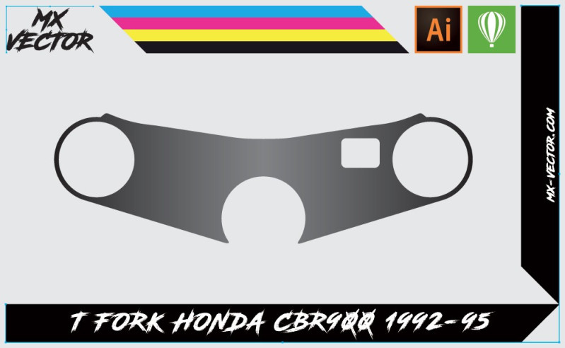 Gabarits Déco Te de Fourche Honda CBR900 1992-95 | MX-Vector.com