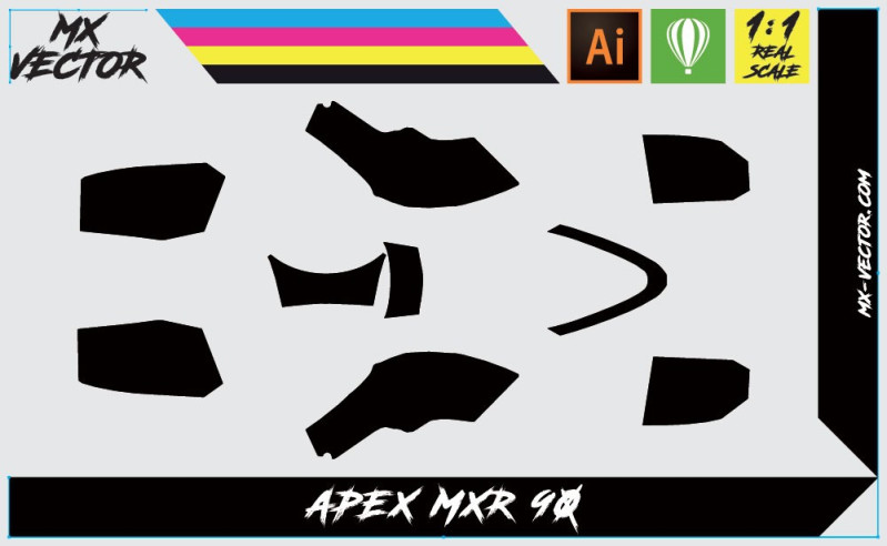 Graphic Template Quad Apex MXR 90| MX-Vector.com