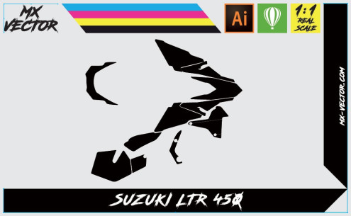 Gabarits Déco Quad Suzuki LTR 450| MX-Vector.com