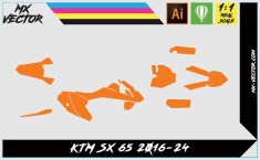Template Déco KTM SX 65 2016-24 | MX-Vector