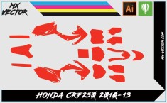 Template Déco Honda CRF250 2010-13 | MX-Vector