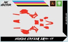 Honda CRF250 2014-17 Graphic Template | MX-Vector